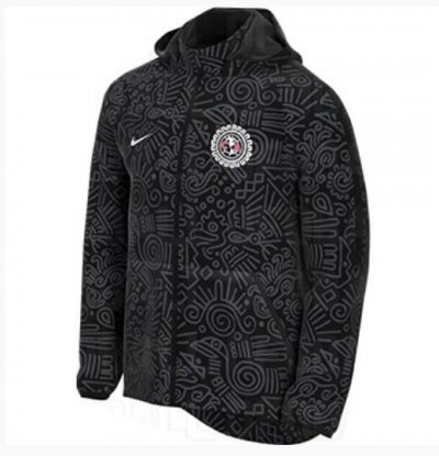 2021-22 Club America Black Windbreaker Hoodie Jacket