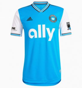2022-23 Charlotte FC Home Soccer Jersey Shirt Player Version