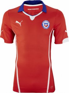 2014 FIFA World Cup Chile Home Soccer Jersey Football Shirt