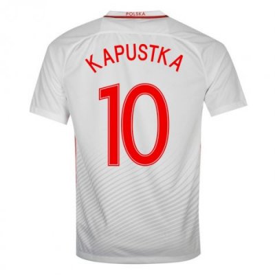 2016 Poland Kapustka 10 Home Soccer Jersey