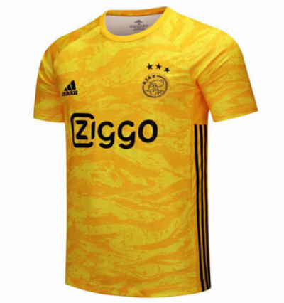 2019-20 Ajax Goalkeeper Yellow Soccer Jersey Shirt