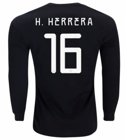 2019 Gold Cup Mexico LS Home Soccer Jersey Shirt Hector Herrera #16