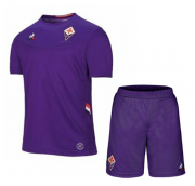 Kids Fiorentina 2019-20 Home Soccer Shirt With Shorts
