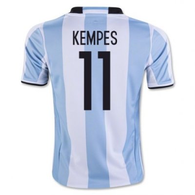 2016 Argentina Kempes 11 Home Soccer Jersey