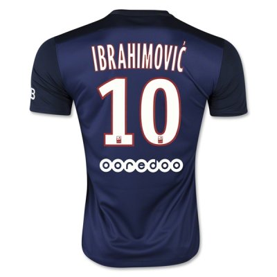 2015-16 PSG IBRAHIMOVIC #10 Home Soccer Jersey