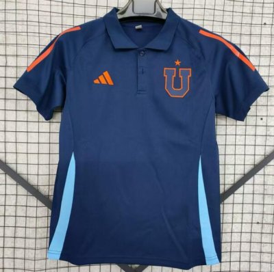 2025-26 Club Universidad de Chile Royal Blue Polo Shirt