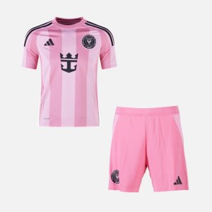2025-26 Inter Miami Kids Home Soccer Kits Shirt With Shorts