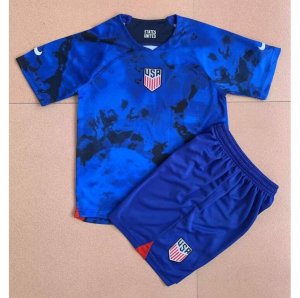 Kids USA 2022 FIFA World Cup Away Soccer Kits Shirt With Shorts