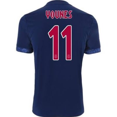 2017-2018 Ajax Younes #11 Away Soccer Jersey