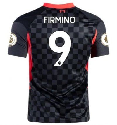 2020-21 Liverpool Third Away Soccer Jersey Shirt ROBERTO FIRMINO #9
