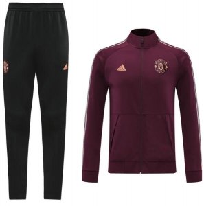 2020-21 Manchester United Red Training Kits Jacket with Pants