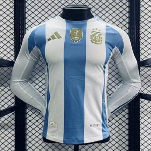 2024 Copa America Argentina Home Long Sleeve Soccer Jersey Shirt Player Version