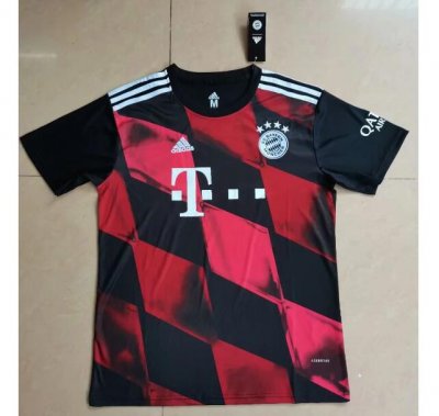 2020-21 Bayern Munich Red Black Training Shirt