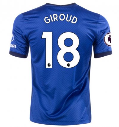 2020-21 Chelsea Home Soccer Jersey Shirt OLIVIER GIROUD #18