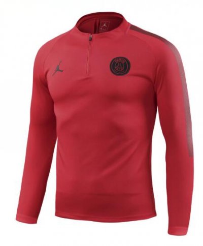 2018-19 PSG Jordan Red Sweater Shirt