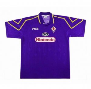 1997-98 Fiorentina Retro Home Soccer Jersey Shirt