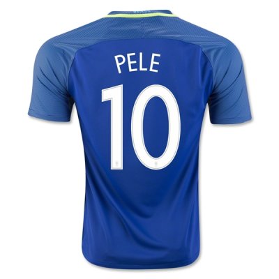 2016 Brazil PELE 10 Away Soccer Jersey