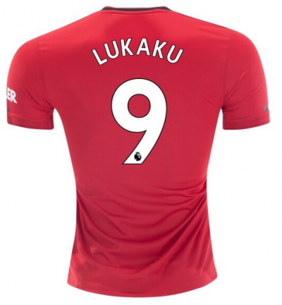 2019-20 Manchester United Home Soccer Jersey Shirt Romelu Lukaku #9