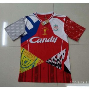 2019-20 Liverpool Retro Commemorative Edition Soccer Jersey Shirt