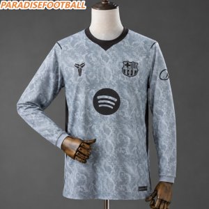 2026-27 Barcelona Goalkeeper Grey Long Sleeve Soccer Jersey Shirt