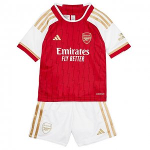 2023-24 Arsenal Kids Home Soccer Kits Shirt With Shorts
