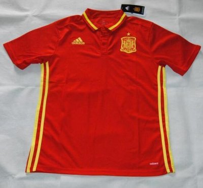 2016 Euro Spain Red Polo Shirt