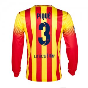 13-14 Barcelona #3 Pique Away Long Sleeve Soccer Jersey Shirt 13-14 Barcelona #3 Pique Away Long Sleeve Soccer Jersey Shirt