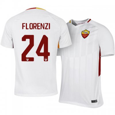 2017-18 Roma Alessandro Florenzi #24 Away Soccer Jersey
