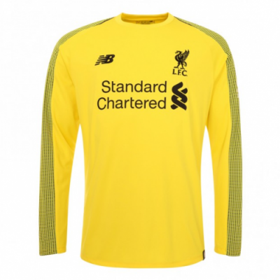 2018-19 Liverpool Yellow LS Goalkeeper Soccer Jersey Shirt