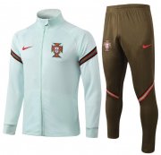 2020 EURO Portugal Light Green Training Suits Jacket with Pants