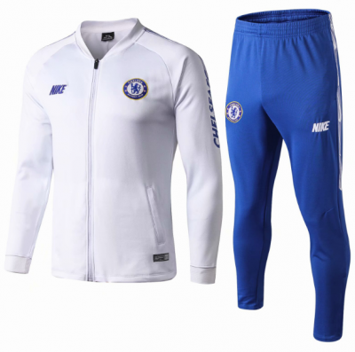 2019-20 Chelsea White Training Jacket Top + Pants