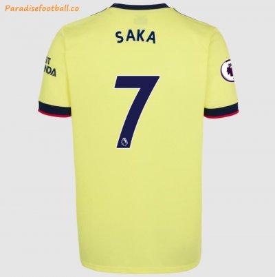 2021-22 Arsenal Away Soccer Jersey Shirt with Bukayo Saka 7 printing