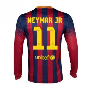 13-14 Barcelona #11 Neymar JR Home Long Sleeve Soccer Jersey Shirt 13-14 Barcelona #11 Neymar JR Home Long Sleeve Soccer Jersey Shirt