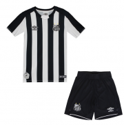 Kids Santos FC 2019-20 Away Soccer Shirt With Shorts