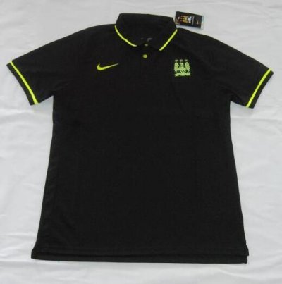 2016-17 Manchester City Black Polo Shirt