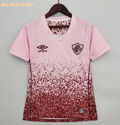 2021-22 Fluminense Women Pink Soccer Jersey Shirt