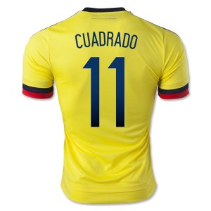 Colombia 2015 CUADRADO #11 Home Soccer Jersey