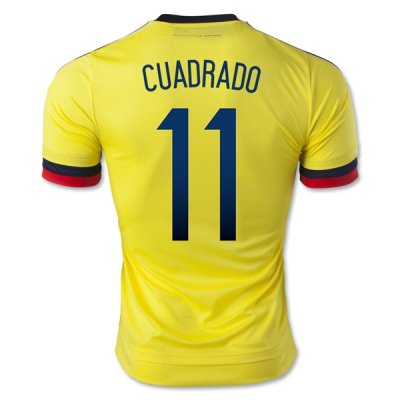 Colombia 2015 CUADRADO #11 Home Soccer Jersey