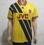 1993-94 Arsenal Retro Away Yellow Soccer Jersey Shirt