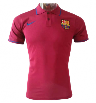 2019-20 Barcelona Burgundy Polo Shirt