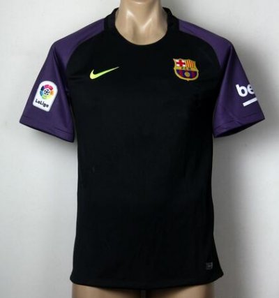 2016-17 Barcelona Black Goalkeeper Soccer Shirt