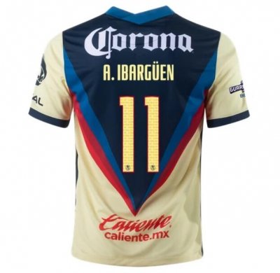 2020-21 Club America Home Soccer Jersey Shirt ANDRÉS IBARGÜEN #11