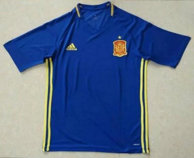 2016 Euro Spain Blue-Yellow Training Shirt