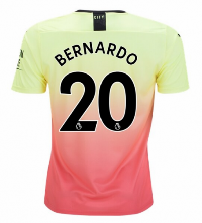 2019-20 Manchester City Third Away Soccer Jersey Shirt Bernardo #20