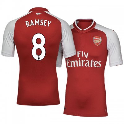 2017-18 Arsenal #8 Aaron Ramsey Home Soccer Jersey