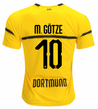 Mario Gotze #10 2018-19 Borussia Dortmund Cup Soccer Jersey Shirt