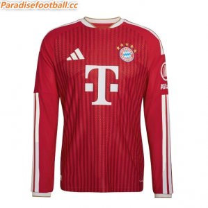 2026-27 Bayern Munich Home Long Sleeve Soccer Jersey Shirt Authentic Version