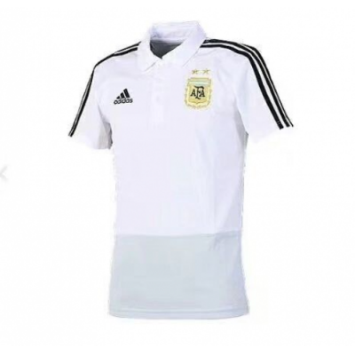 2018 Argentina White Polo Shirt