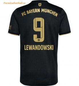 2021-22 FC Bayern Munchen Away Soccer Jersey Shirt with Lewandowski 9 printing