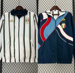2023-24 Italy Reversible Windbreaker Trench Coat Jacket